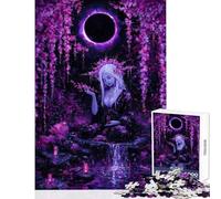 for Adults 1000 Piece Jigsaw Puzzle Purple Blossom Meditation Hands-on Game Stress Reliever Home Decoration Toys Improving Love between Couples (50x75cm)