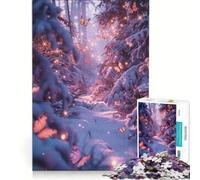 for Adults 1000 Piece Jigsaw Puzzle Purple Butterfly Forest Hands-on Game Fun Activities at Home Deal As Gifts for The Whole Family 38x26cm