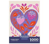 for Adults 1000 Piece Jigsaw Puzzle Purple Strawberry Love Jigsaw for Adults Relax Games Hand Speed Race Fun Activities at Home 70x50cm/1000pcs