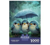 for Adults 1000 Piece Jigsaw Puzzle Rainy Day Birds Jigsaw Puzzle Relax Games Home Decoration Unique Birthday And Xmas Gifts 52x38cm/1000pcs