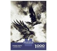 for Adults 1000 Piece Jigsaw Puzzle Ravens Jigsaw for Adults Hands-on Game Wall Decoration Fun at Home Activities, 38x26cm/1000pcs
