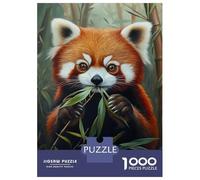 for Adults 1000 Piece Jigsaw Puzzle Red Panda Feast Jigsaw Puzzle Relax Games Home Decoration Unique Birthday And Xmas Gifts 38x26cm/1000pcs