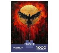 for Adults 1000 Piece Jigsaw Puzzle Rise of The Phoenix Contemporary Expressionist Artwork Jigsaw for Adults Family Game Improve Memory Christmas Birthday Gifts 52x38cm/1000pcs