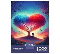 for Adults 1000 Piece Jigsaw Puzzle Romantic Heart-Shaped Tree Adult Jigsaw Fun Games But Fun And Humorous Christmas Birthday Gifts 38x26cm/1000pcs