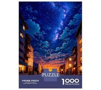 for Adults 1000 Piece Jigsaw Puzzle Rural Nights in Japan Jigsaw for Adults Hands-on Game Wall Decoration Fun at Home Activities, 52x38cm/1000pcs