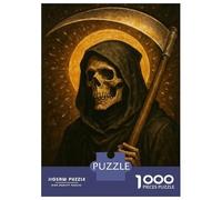 for Adults 1000 Piece Jigsaw Puzzle Saint Grim Reaper Dark Art Jigsaw for Adults Family Game Improve Memory Christmas Birthday Gifts 70x50cm/1000pcs