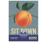 for Adults 1000 Piece Jigsaw Puzzle Sit Down Sweet Cheeks Bathroom Art Teenager Puzzles Toy Wall Decor Stress Reliever Fun at Home Activities, 70x50cm/1000pcs