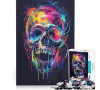 for Adults 1000 Piece Jigsaw Puzzle Skull Expression DIY Toys Staycation Kill Time Unique Birthday And Gifts 38x52cm