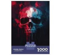 for Adults 1000 Piece Jigsaw Puzzle Skull's Dripping Shadows Puzzle for Adults Relaxing Games Birthday Present Unique Birthday And Xmas Gifts 38x26cm/1000pcs
