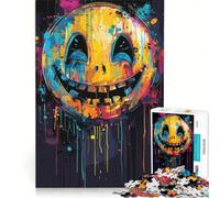 for Adults 1000 Piece Jigsaw Puzzle Smiles on Colorful Faces Hands-on Game Fun Activities at Home Deal As Gifts for The Whole Family 50x75cm