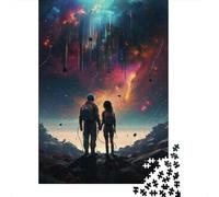 for Adults 1000 Piece Jigsaw Puzzle Space Adventure Poster Puzzles for Adults Toy Wall Decor Pattern Assembly Unique Birthday And Xmas Gifts 38x26cm/1000pcs