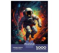 for Adults 1000 Piece Jigsaw Puzzle Space Astronaut Poster Print Adult Jigsaw Fun Games But Fun And Humorous Christmas Birthday Gifts 38x26cm/1000pcs