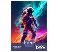 for Adults 1000 Piece Jigsaw Puzzle Space Flames Astronaut Teenager Puzzles DIY Toys Difficult Challenge Challenging Game Gifts 52x38cm/1000pcs