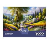 for Adults 1000 Piece Jigsaw Puzzle Spring Landscape Painting Adult Jigsaw Puzzle Relax Games Staycation Kill Time Fun Activities at Home 52x38cm/1000pcs