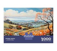 for Adults 1000 Piece Jigsaw Puzzle Spring Landscape with Flowers Adult Jigsaw Puzzle Relax Games Staycation Kill Time Fun Activities at Home 38x26cm/1000pcs