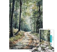 for Adults 1000 Piece Jigsaw Puzzle Spring Pathway Adult Puzzles Brain Teaser Game Home Decoration Challenging Game Gifts (size 38x52cm)