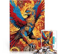 for Adults 1000 Piece Jigsaw Puzzle Steampunk Phoenix Made of cardboard for age 14 years and over Challenging play toys It is ideal as a gift for the whole family。size：26x38cm/10.24x14.96inch