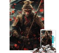for Adults 1000 Piece Jigsaw Puzzle Sun Wukong - The Monkey King Warrior Jigsaws for Adults Relax Games Difficult Challenge Fun at Home Activities, (Size 38x52cm)