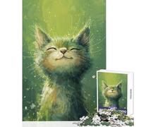 for Adults 1000 Piece Jigsaw Puzzle Sunbeam Bliss Cat 1000 Piece Jigsaws Impossible Game Gifts For Birthdays Tough Challenge (50x75cm)