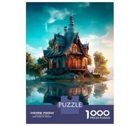 for Adults 1000 Piece Jigsaw Puzzle Surral Castle Reflections Teenager Puzzles DIY Toys Difficult Challenge Challenging Game Gifts 70x50cm/1000pcs