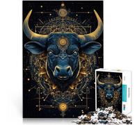 for Adults 1000 Piece Jigsaw Puzzle Taurus Made of cardboard，for age 14+ Relax Games Great Gift。size：26x38cm/10.24x14.96inch