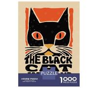 for Adults 1000 Piece Jigsaw Puzzle The Black Cat Jazz Club Jigsaw for Adults Relax Games Hand Speed Race Fun Activities at Home 70x50cm/1000pcs
