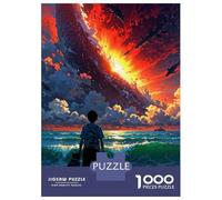 for Adults 1000 Piece Jigsaw Puzzle The Last Sunset Jigsaw for Adults Hands-on Game Wall Decoration Fun at Home Activities, 38x26cm/1000pcs