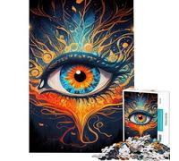 for Adults 1000 Piece Jigsaw Puzzle The Third Eye Is Activated Adult Puzzles Brain Teaser Game Home Decoration Challenging Game Gifts (size 50x75cm)