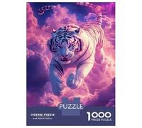for Adults 1000 Piece Jigsaw Puzzle Tiger in The Sky Jigsaw for Adults Hands-on Game Wall Decoration Fun at Home Activities, 70x50cm/1000pcs