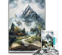 for Adults 1000 Piece Jigsaw Puzzle Tome of Endless Realms Presents for Women Impossible Game for And 14 Years And over (size 38x52cm)