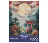 for Adults 1000 Piece Jigsaw Puzzle Torii Gate in Japan Jigsaw for Adults Relax Games Hand Speed Race Fun Activities at Home 52x38cm/1000pcs