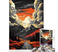 for Adults 1000 Piece Jigsaw Puzzle Towards Natural Freedom Home Decoration Toys Art Work Gift Educational Game Fun at Home Activities, Size 38x26cm