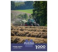 for Adults 1000 Piece Jigsaw Puzzle Tractor Baling Hay in Field Teenager Puzzles DIY Toys Difficult Challenge Challenging Game Gifts 38x26cm/1000pcs