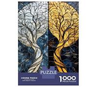 for Adults 1000 Piece Jigsaw Puzzle Twilight Symphony Duality of Light And Shadow Jigsaw for Adults Family Game Improve Memory Christmas Birthday Gifts 38x26cm/1000pcs