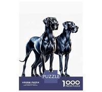 for Adults 1000 Piece Jigsaw Puzzle Two Great Danes Jigsaw Puzzle Relax Games Home Decoration Unique Birthday And Xmas Gifts 52x38cm/1000pcs