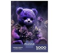 for Adults 1000 Piece Jigsaw Puzzle Undead Teddy Bear Jigsaw for Adults Family Game Improve Memory Christmas Birthday Gifts 52x38cm/1000pcs