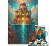 for Adults 1000 Piece Jigsaw Puzzle Underwater Palace Fantasy Landscape Educational Games Hand Speed Race Deal As Gifts for The Whole Family 38x52cm