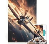 for Adults 1000 Piece Jigsaw Puzzle Vintage Fighter Plane Educational Games Hand Speed Race Deal As Gifts for The Whole Family 38x26cm