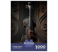 for Adults 1000 Piece Jigsaw Puzzle Violin Music Art Jigsaw Brain Teaser Game Home Decoration Unique Birthday And Xmas Gifts 52x38cm/1000pcs
