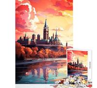 for Adults 1000 Piece Jigsaw Puzzle Welcome to Ottawa Shared Joyful Home Experience Wonderful Festive (38X26cm)