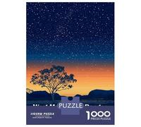 for Adults 1000 Piece Jigsaw Puzzle West MacDonnell Ranges Sunset Adult Puzzles Hands-on Game Birthday Present Fun at Home Activities, 70x50cm/1000pcs