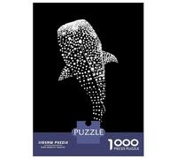 for Adults 1000 Piece Jigsaw Puzzle Whale Shark Dot Art Design Adult Jigsaw Toy Wall Decor Difficult Challenge Fun at Home Activities, 70x50cm/1000pcs
