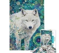 for Adults 1000 Piece Jigsaw Puzzle Whisper of The White Wolf Jigsaw 1000 Pieces Impossible Game Great Gifts for Games Precision Cutting (Size 50x75cm)