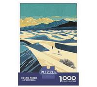 for Adults 1000 Piece Jigsaw Puzzle White Sands National Park Jigsaw for Adults Hands-on Game Wall Decoration Fun at Home Activities, 70x50cm/1000pcs