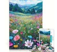 for Adults 1000 Piece Jigsaw Puzzle Wildflowers Fun Games Challenging To Complete Improving Love between Couples 38x52cm