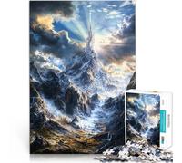 for Adults 1000 Piece Jigsaw Puzzle Wizard's Tower Made of cardboard,for age 14+ Educational toy game challenge Gift - Challenging Game。size:38x52cm/14.96x20.47inch