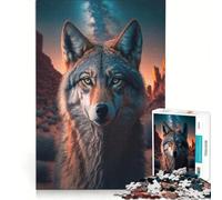 for Adults 1000 Piece Jigsaw Puzzle Wolf Is Waiting Fun Games Challenging To Complete Improving Love between Couples 38x52cm