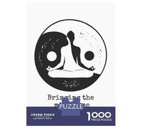 for Adults 1000 Piece Jigsaw Puzzle Woman Meditating Yin Yang Jigsaw for Adults Hands-on Game Wall Decoration Fun at Home Activities, 38x26cm/1000pcs