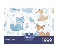 for Adults 1000 Piece Jigsaw Puzzle Woodland Animal Nursery Decor Adult Jigsaw Toy Wall Decor Difficult Challenge Fun at Home Activities, 52x38cm/1000pcs