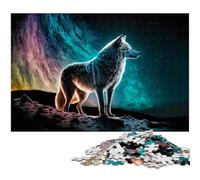 for Adults 1000 Piece Lone Wolf Jigsaw Puzzle for Adults Paper Jigsaw Fun Puzzles Games 1000 PCS(38x26cm)
